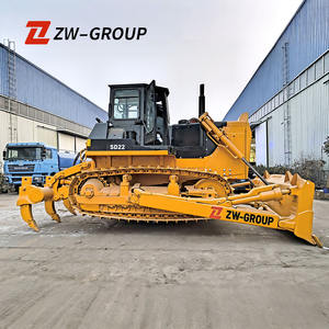 Bulldozer sur chenilles d'occasion SHANTUI SD22 de 22 tonnes avec moteur et lame inclinable droite |   Bouteur fiable pour les travaux de terrassement - Product Image 3