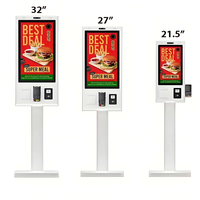 Terminal de paiement en espèces pour commande et encaissement, borne de libre-service, équipement de kiosque, distributeur automatique, kiosques de paiement pour restaurants et magasins d'alimentation