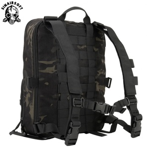 Mochila Táctica Plana de Nailon 500D D3, Portahidratación, Bolsa Molle Expandible, Chaleco Multiusos, Bolsa de Viaje - Product Image 1