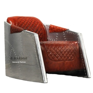 Silla de máquina de remache de aluminio Industrial Vintage para el hogar para sala de estar whisky cigarro <span class=keywords><strong>Bar</strong></span> KTV Club Hotel muebles estilo <span class=keywords><strong>Retro</strong></span> - Product Image 1