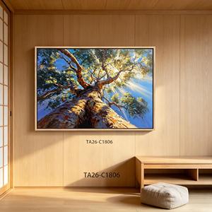 <span class=keywords><strong>Cuadro</strong></span> en Lienzo Árbol <span class=keywords><strong>de</strong></span> <span class=keywords><strong>la</strong></span> <span class=keywords><strong>Vida</strong></span>, Pintura <span class=keywords><strong>de</strong></span> Luz Solar a Través del Bosque, Decoración Abstracta <span class=keywords><strong>de</strong></span> Naturaleza, Pintura al Óleo <span class=keywords><strong>de</strong></span> Paisaje Grande - Product Image 1