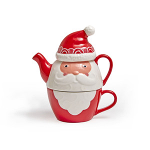 Ensemble tasse et soucoupe en céramique Père Noël, théière et carafe à lait créatives, service à thé en relief pour le thé de l'après-midi - Product Image 1