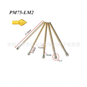 Sonda de Prueba PM75-LM2 con Punta Estrella, Pin con Resorte de 1.02mm, Orificio de Perforación de 1.4mm, Accesorio para Instrumentos - Product Image 3