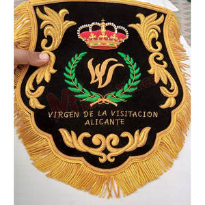 ธงประจำพิธีปักลายด้วยลวดทองทำจากทองรูปพรรณตามสั่ง - Product Image 2