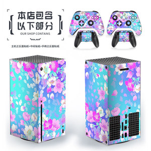 Pegatina protectora para Xbox Series X, material PET, diseño de cobertura completa para consola de juegos y controlador. - Product Image 2
