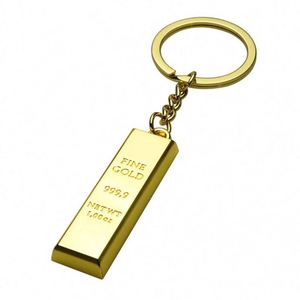 Gold Bar <b>Keychain</b> Personalize Custom Blank Gold Plated Bar Bullion <b>Keychain</b> Women Men Custom Metal Key Chain Charms Gold Keyring - Product Image 2