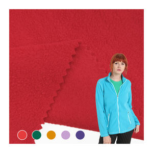 Tela de forro polar de poliéster a buen <span class=keywords><strong>precio</strong></span>, tela de forro polar teñida lisa al por mayor para tela/ - Product Image 1