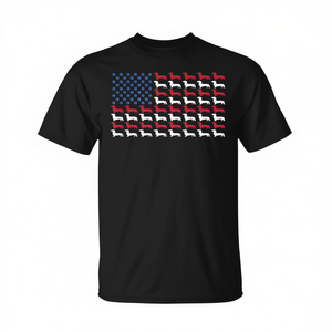 T-shirt chien teckel patriotique avec drapeau américain pour le 4 juillet - Product Image 2