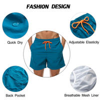 Maillot de bain une pièce léopard pour homme, séchage rapide, écologique, 100 % polyester, doublure intérieure en maille, poches, léger, personnalisable