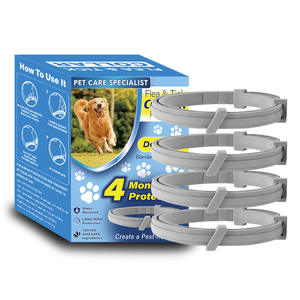 Collier pour <span class=keywords><strong>chat</strong></span> et chien, produit fini, inspection, déparasitage, tissu robuste et durable, sangle réglable, rembourrage doux, collier pour animaux de compagnie pour l'extérieur - Product Image 4