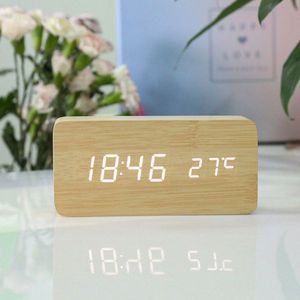"Silent Wooden Digital Alarm <b>Clocks</b> for Wholesale-Modern Design" - Product Image 2