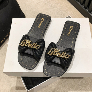 Pantoufles et Sandales Plates d'Été Respirantes <span class=keywords><strong>à</strong></span> Bout Pointu avec Semelle Intérieure en Caoutchouc pour Femmes 2025 - Product Image 3