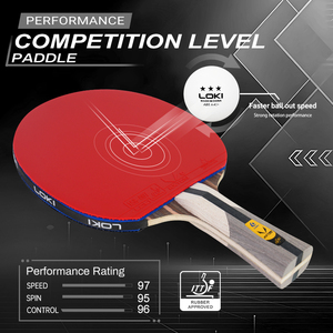 <span class=keywords><strong>Raquette</strong></span> de tennis de table Loki 7 étoiles, <span class=keywords><strong>raquette</strong></span> de <span class=keywords><strong>ping</strong></span>-<span class=keywords><strong>pong</strong></span> professionnelle en fibre de carbone - Product Image 2