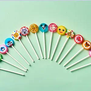 Wholesale bulk fruit lollipop hard lollipop animal candy