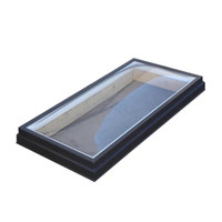Ventanas de Techo, Ventana de Techo Fija de Vidrio con Apertura Superior de Aluminio, Eficiente Energéticamente