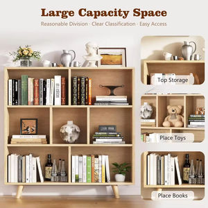 Estanterías para Libros Personalizadas, Diseño Moderno, Mueble de Madera para Exhibición de Libros, Librería Simple para Sala de Estar - Product Image 3