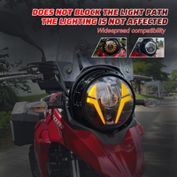 Fabricant professionnel de boîtiers de phares de 7 pouces pour Suzuki DL250, garniture de phare noir brillant, pièce de modification