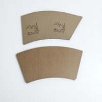 Gobelets en papier jetables écologiques résistants à l'huile, service de conception et d'impression personnalisés, gobelets en papier kraft
