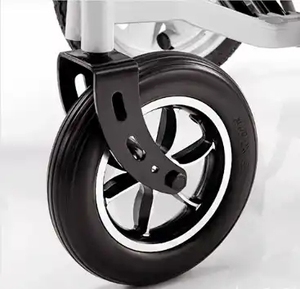 Silla de ruedas manual de aluminio plegable para niños, silla de ruedas para paliar el cerebro - Product Image 3