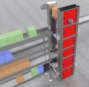 Tepsileri çanta yiyecek içecek karton kutular kılıfları otomatik döner zincir dikey konveyör kaldırıcı asansör - Product Image 4