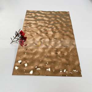 M11 Small Wave Water Ripple 304/316 Stainless Steel <b>Sheet</b> PVD Color Stamping Plate-Bending Cutting Processing Service 0.5-3.0mm - Product Image 3