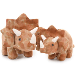 Vente directe d'usine, grande taille, peluche de dinosaure souple, tricératops du siècle, jouet en peluche pour anniversaire, cadeaux de fête de Noël, décoration de la maison - Product Image 1