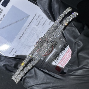 Bracelet tennis unisexe en argent sterling 925 avec diamants de laboratoire de 4 mm, couleur D, qualité VVS - Product Image 3