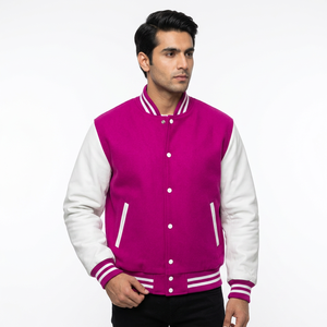 Chaquetas Letterman Personalizadas, Chaqueta Universitaria de Béisbol con Hombros Caídos, Precio de Fabricación en Pakistán, Chaqueta para Hombre - Product Image 1