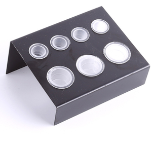 Black Stainless Steel 7 Hole Tattoo Ink Cup <b>Holder</b> Pigment Cup Stand for Permanent <b>Makeup</b> Studio Accessories - Product Image 3