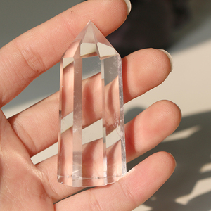 หินคริสตัลธรรมชาติขนาดเล็ก ควอตซ์ใสสีขาว รูปทรงหอก สำหรับขาย - Product Image 3