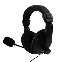 2025 baru Harga Murah Earphone Headset komputer kawat Headphone Noise Cancelling 3.5mm Jack Headphone Game dengan Mic