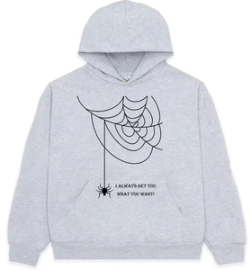 Felpa con Cappuccio da Uomo di Alta Qualità, 100% Cotone, Motivo Web, 450g, Pullover <span class=keywords><strong>Spider</strong></span> Hoodie 555 1.1 con Stampa Puff, Casual - Product Image 6