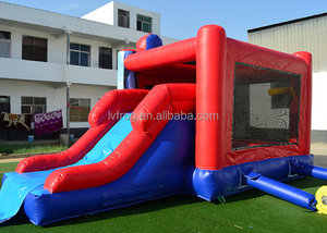 Commerciale Spiderman casa di rimbalzo con scivolo per bambini saltellante gioco buttafuori ragno uomo gonfiabile buttafuori castello scivolo - Product Image 4