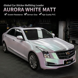 Carbins-pegatinas de vinilo para envolver el coche, envoltorio de vinilo elástico, color blanco Aurora, 1,52x18 m - Product Image 2