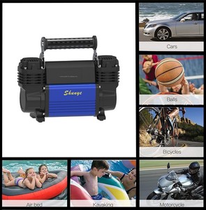 Heavy Duty 12V Double Cylinder <b>Car</b> Tire With Monitor Digital Gauge 150 PSI SY-5092 12V SY-5092 SY- - Product Image 6