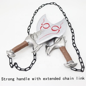Lames du <span class=keywords><strong>Chaos</strong></span> God <span class=keywords><strong>of</strong></span> War en mousse PU, accessoire de cosplay, modèle d'arme sécurisé avec chaînes, unisexe, à partir de 5 ans - Product Image 4