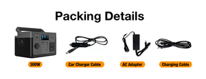 Portable 300W Lithium <b>Battery</b> Station MPPT Solar Car-Powered Emergency <b>Backup</b> Generator Flashlight for Travel 300W Portable Powe - Product Image 3