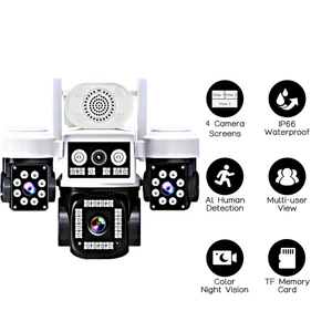 Caméra réseau sans fil Hieasy 4g Détection de mouvement audio bidirectionnelle Caméra IP de sécuritéCaméras de sécurité à 360 degrés Sans fil Extérieur - Product Image 6
