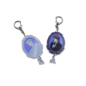Acrylic Printed Cartoon Anime Character Handsome Boy Prince Queen Witch Keychains <b>Key</b> Chain Keyring <b>Tag</b> - Product Image 2