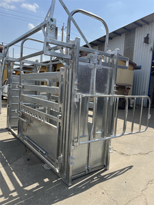 China Heavy Duty acero galvanizado manejo de ganado Crush Chute Squeeze Crush para uso veterinario - Product Image 3