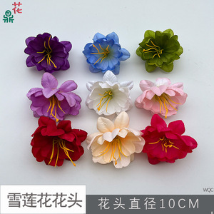Fleurs artificielles de lotus des neiges en soie, réalistes, pour décoration de mariage - Product Image 4