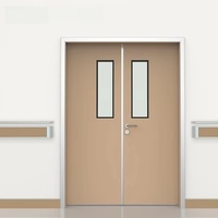 Portes à double battant en acier prélaqué pour salles d'examen hospitaliers, salles d'opération, salles de soins intensifs et salles de services – Design moderne