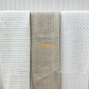 Parure de <span class=keywords><strong>lit</strong></span> de luxe en coton léger avec broderie unie, <span class=keywords><strong>couvre</strong></span>-<span class=keywords><strong>lit</strong></span> et couette - Product Image 6