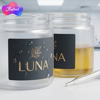 Étiquettes d'emballage en vinyle en rouleau, dorure à chaud personnalisée, pour bouteilles d'huile de 30 ml, pelliculage mat, autocollants personnalisés imperméables avec logo
