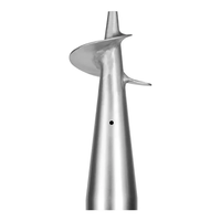JH-Mech ancre de sable de plage Construction durable Simple à installer Corrosion 2 lb ancre de parapluie en aluminium argenté