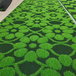 3D Pattern Grass Easily Installation Decoration Wedding Artificial Turf with Friendly Environment Double Shinning Backing - Product Image 4