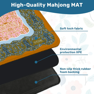 Nouvelle sortie : Tapis de mahjong de luxe en néoprène 31,5x31,5 pouces pour jeux de casino et poker, design portable, en stock - Product Image 6