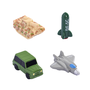 Miniature di Veicoli Militari in Resina, Figurine di Carri Armati e Jeep, Giocattoli Educativi per Bambini, Collezionabili per Appassionati - Product Image 1