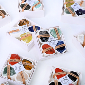 Caja de Regalo de Piedras Naturales Curativas al por Mayor, Caja de Piedras Crudas de Cristal con los 12 Signos del Zodiaco para Regalo - Product Image 5