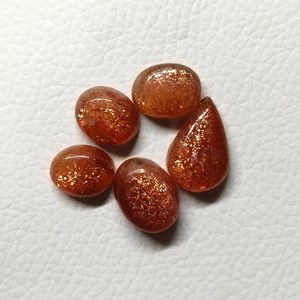 Lot de cabochons en pierre de soleil naturelle 32 carats, pierres précieuses faites à la main pour la fabrication de bijoux, fournisseur en gros, fabricant Inde - Product Image 5